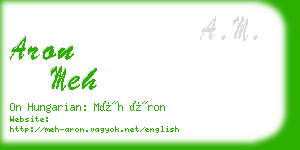 aron meh business card